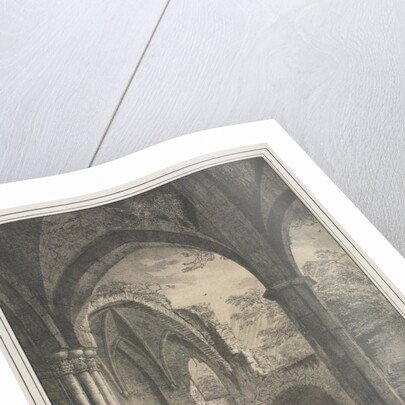 Notable Buildings of the Middle Ages in Germany: Ruins of the Church of the Virgin…, 1821 by Domenico Quaglio