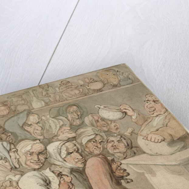 Old Maids at a Sale of Curiosities by Thomas Rowlandson