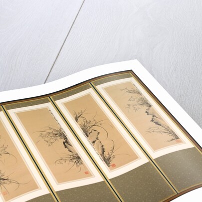 Orchids and Rocks, 1897-98 by Yi Ha-eung