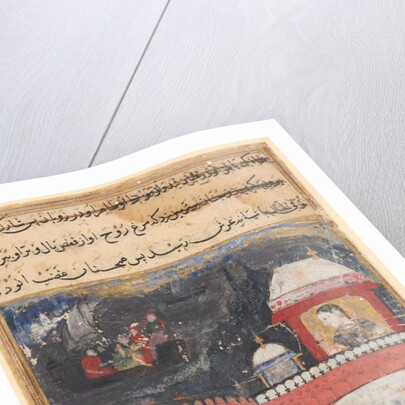 Page from Tales of a Parrot: First night: Khujasta kills the pet myna…, c. 1560 by Unknown
