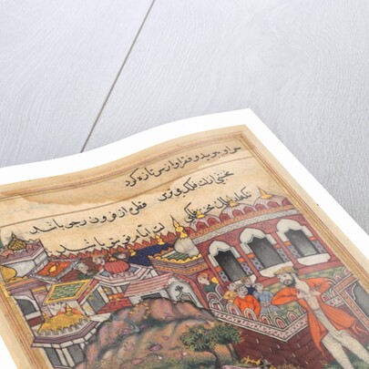 Page from Tales of a Parrot: Forty-eighth night: The bag of gold which…, c. 1560 by Unknown