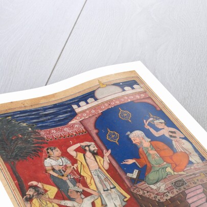 Page from Tales of a Parrot: Seventeenth night: The false Mansur…, c. 1560 by Unknown