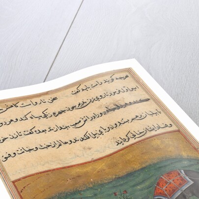 Page from Tales of a Parrot: Twenty-second night: As punishment…, c. 1560 by Unknown