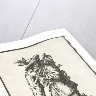 Peasant with Hoe, Basket and Hen by Ludolph Büsinck