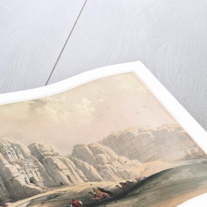 Petra, Eastern End of the Valley, 1839 by David Roberts