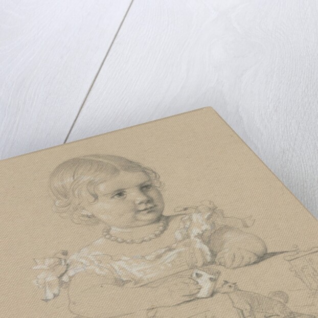 Portrait of a Child, 1800s by Henri Lehmann