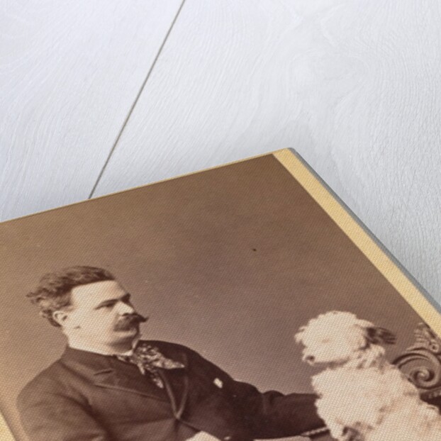 Portrait of a Man and His Dog, c. 1880 by Pascal Sébah