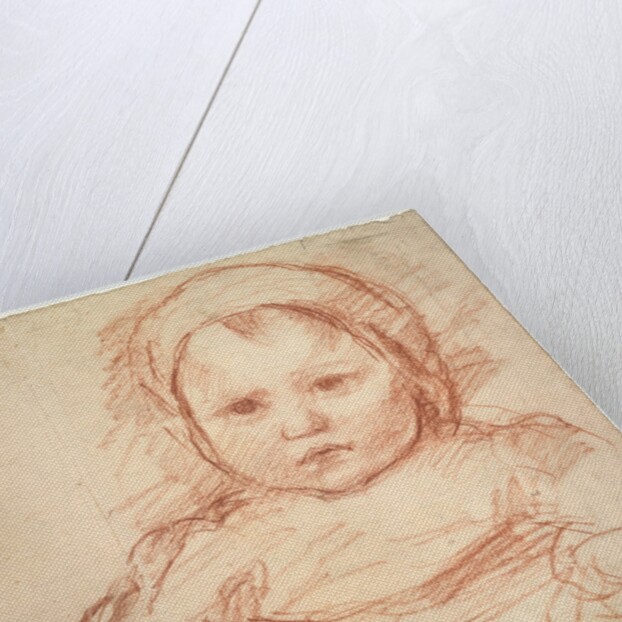 Portrait of an Infant, 1800s-1900s by Henri Cros