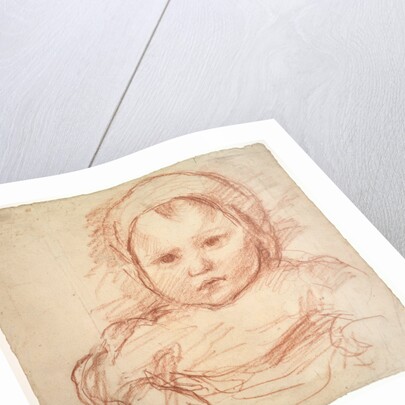 Portrait of an Infant, 1800s-1900s by Henri Cros