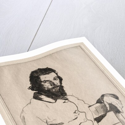 Portrait of Meryon, Seated by Félix Bracquemond