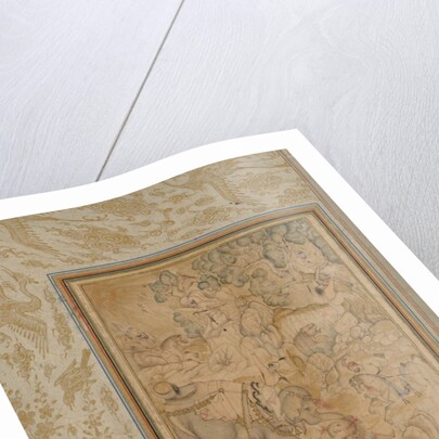 Princes hunting in a rocky landscape, c. 1580-85; borders added c. 1700s by Unknown