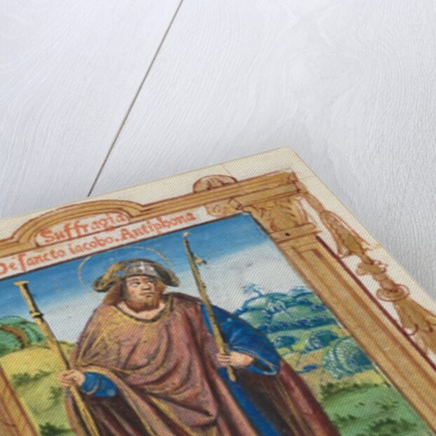 Printed Book of Hours: fol. 100r, St. James the Greater, 1510 by Guillaume Le Rouge