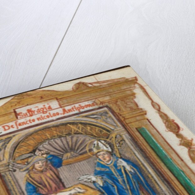 Printed Book of Hours: fol. 105r, St. Nicholas, 1510 by Guillaume Le Rouge