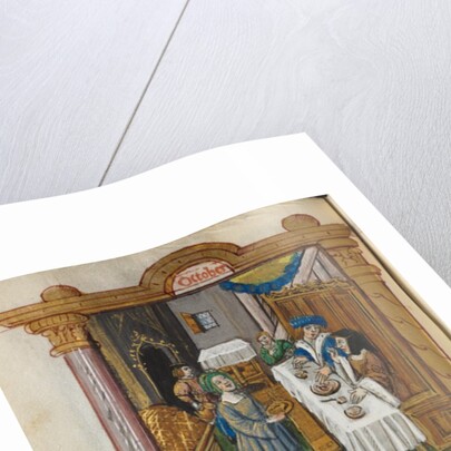 Printed Book of Hours: fol. 11v, October calendar page, 1510 by Guillaume Le Rouge