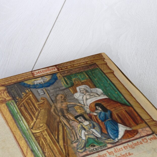 Printed Book of Hours: fol. 13v, December calendar page, 1510 by Guillaume Le Rouge