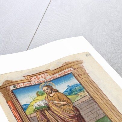 Printed Book of Hours: fol. 98r, St. John the Baptist, 1510 by Guillaume Le Rouge