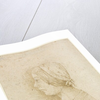 Profile of a Girl Holding a Candle, 1400s by Unknown