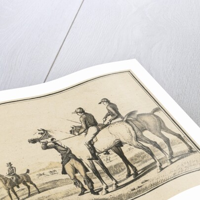 Racing Scenes: The Jockey Mounting the Horse by Carle Vernet; Jazet and Aumont
