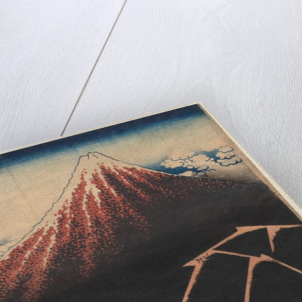 Rain Below the Mountain, early 1830s by Katsushika Hokusai