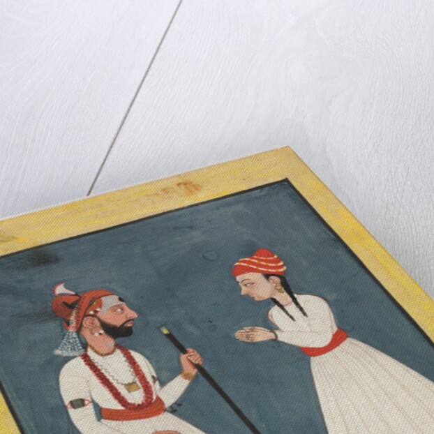 Raja Shamsher Sen with a Youth, 1760-70 by Unknown