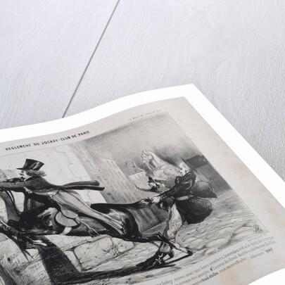 Réglement du Jockey Club de Paris: Chaque membre du Jockey Club doit avoir un Jockey…, 1800s by Unknown