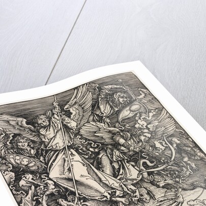 Revelation of St. John: St. Michael fighting the Dragon, 1511 by Albrecht Dürer