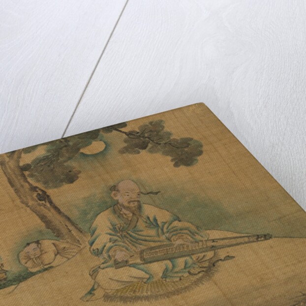 Scholar Playing a Qin, 1800s by Unknown