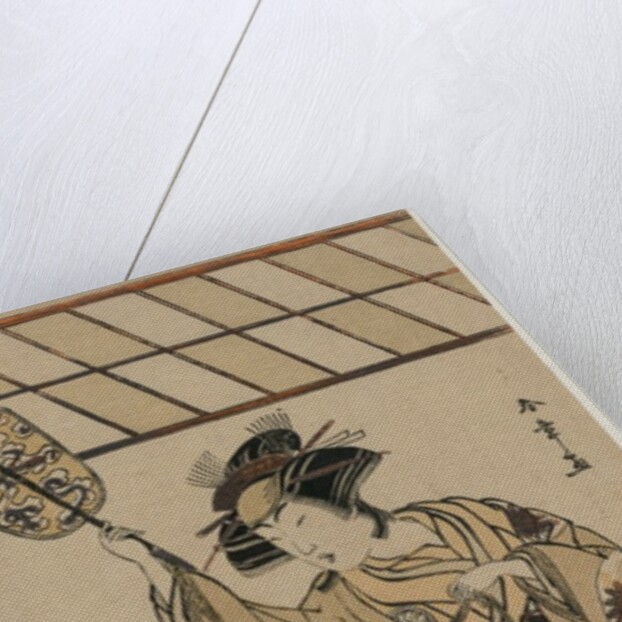 Segawa Kikunojo II as the Referee of a Wrestling Match, c. late 1770s by Katsukawa Shunsho