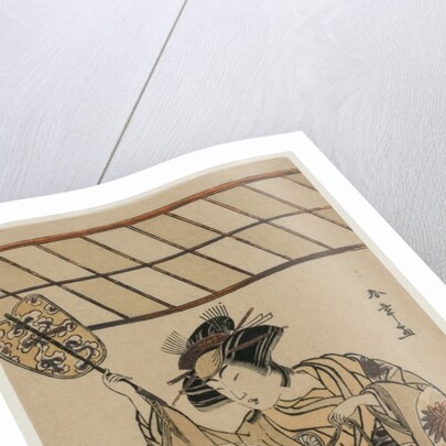 Segawa Kikunojo II as the Referee of a Wrestling Match, c. late 1770s by Katsukawa Shunsho