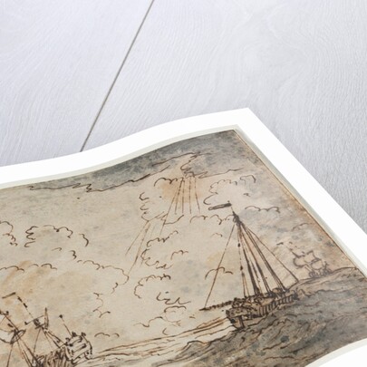 Ships at Sea, 17th century by Ludolf Backhuysen