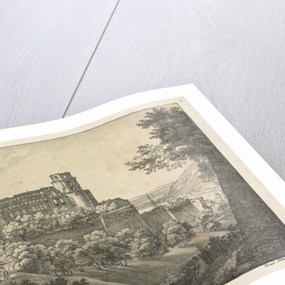 Six Views of Heidelberg Castle: Towards Northeast, 1820 by Ernst Fries