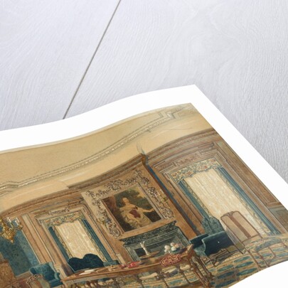 Sketch of Interior Design by August Frederick Biehle
