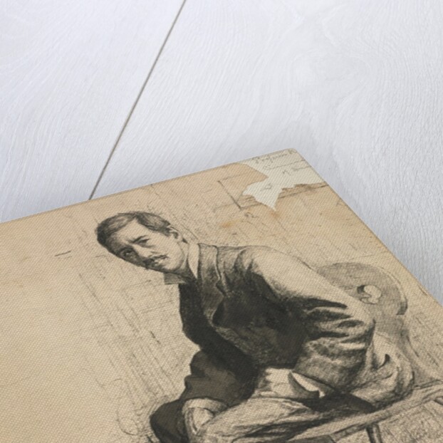 Sketch of Professor Mowotny, 1881 by Robert A. Eichelberger