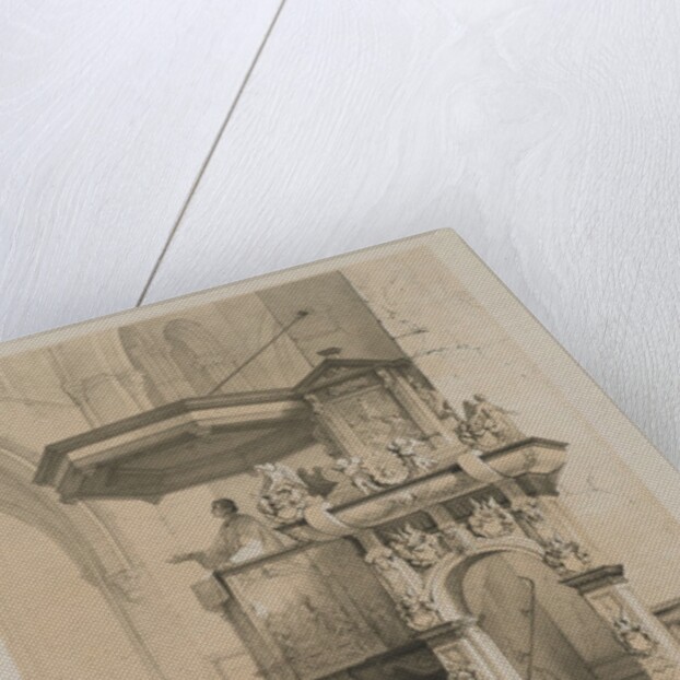 Sketches in Belgium and Germany, Volume I: Pulpit in the Cathedral of Treves, 1840 by Louis Haghe