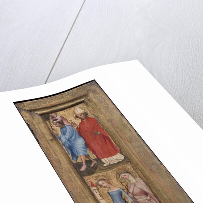 St. Christopher and St. Erasmus; St. Barbara and another female saint, c. 1424 by Unknown