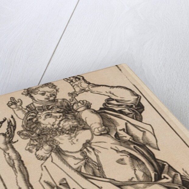 St. Christopher Crossing the Stream, 1528 by Albrecht Dürer
