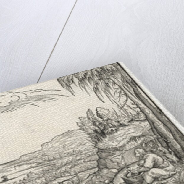 St. John on the Island of Patmos, c. 1545-55 by Virgilius Solis