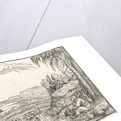 St. John on the Island of Patmos, c. 1545-55 by Virgilius Solis