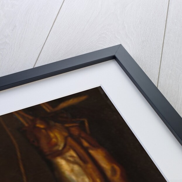 Still Life with Herring, Bread, and Cheese, 1858 by Alexandre-Gabriel Decamps