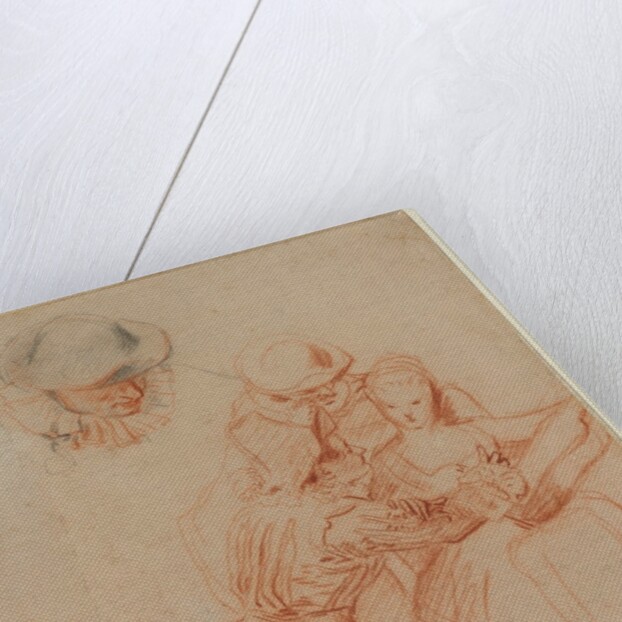 Study for 'The Romancer', c. 1716 by Jean Antoine Watteau