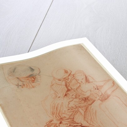 Study for 'The Romancer', c. 1716 by Jean Antoine Watteau