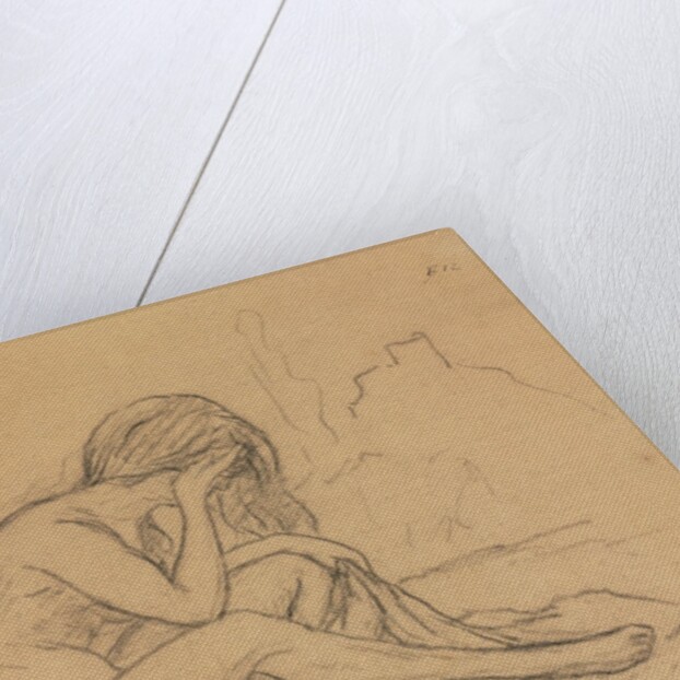 Study of a Female Nude, 1800s by Pierre Puvis de Chavannes