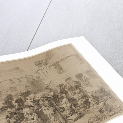 The Apple Market at Landerneau, 1878 by Léon Augustin Lhermitte