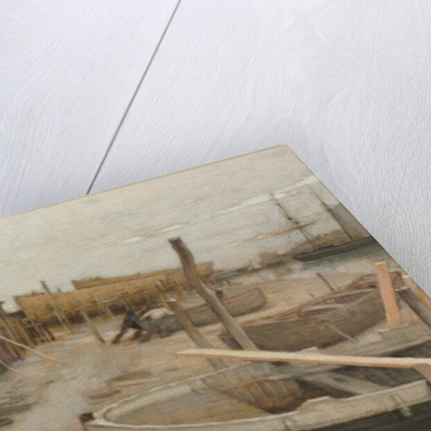 The Boatyard, c. 1875 by Jean-Charles Cazin
