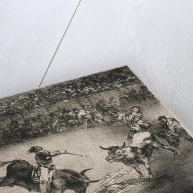 The Bulls of Bordeaux: The Famous American, Mariano Ceballos, 1825 by Francisco de Goya