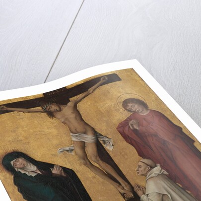 The Crucifixion with a Carthusian Monk, c. 1460 by Rogier van der Weyden