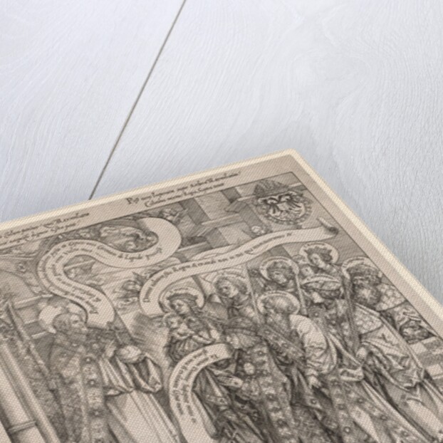 The Emperor Maximilian Presented by His Patron Saints to the Almighty, 1519 by Hans Springinklee