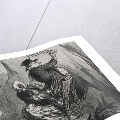 The Good Bourgeois: I want to leave an imperishable monument of our visit…, 1854 by Honoré Daumier