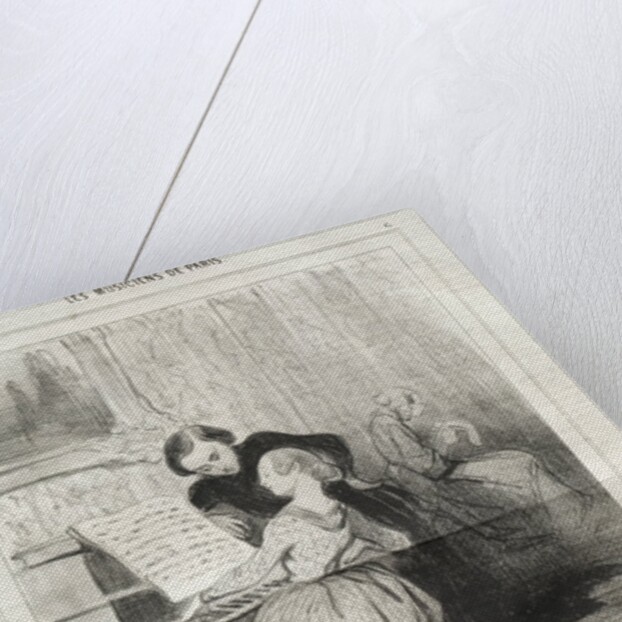 The Musicians of Paris, plate 6: If you knew how pretty you are!, 6 March 1841 by Honoré Daumier; Aubert