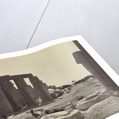 The Ramesseum, Thebes, 1869 by Adolphe Braun